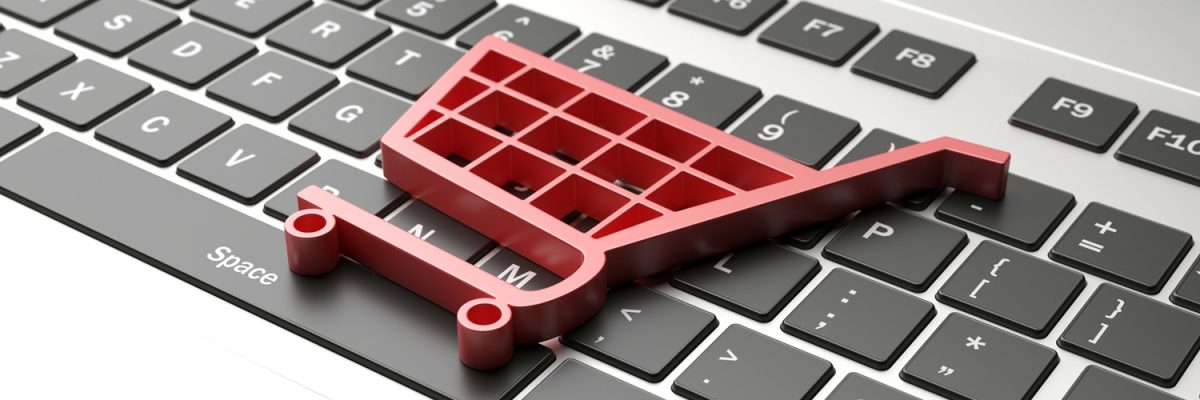 E Commerce Symbol On A Computer Keyboard, Black Friday Concept. 3d Illustration - Start Contabilidade